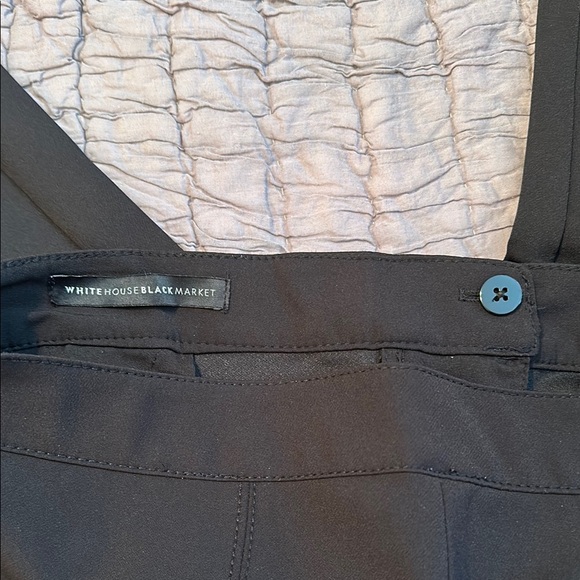 White House Black Market The Skinny Ankle Black Trousers size 4. - Picture 13 of 16